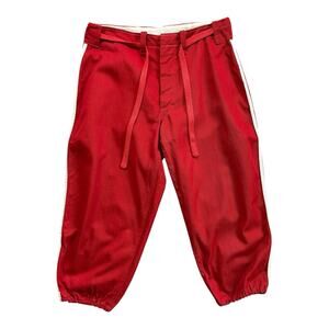 Vintage 1930’s Red Cotton Baseball Knickers Pants Men’s 32